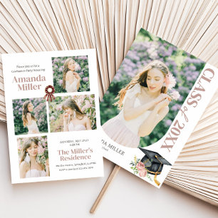 Elegante invitación a graduación de foto