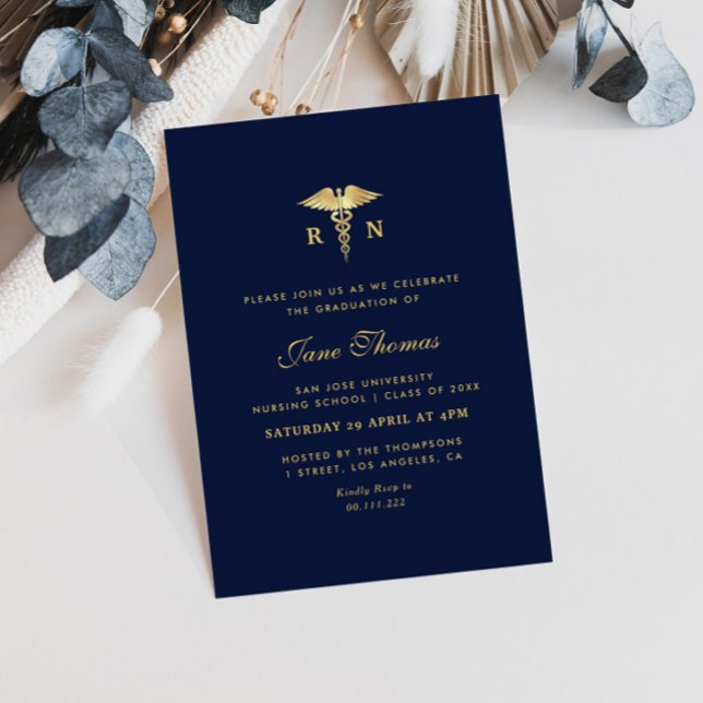 Elegante invitación a graduación de la escuela de  (Subido por el creador)