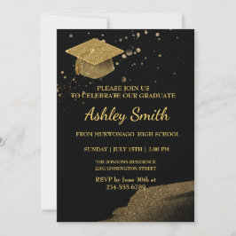 Elegante invitación a graduación de Moda