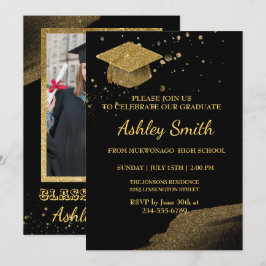 Elegante invitación a graduación de Moda