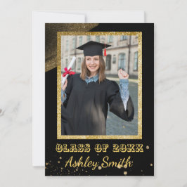 Elegante invitación a graduación de Moda