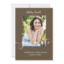 Elegante invitación a graduación de Moda