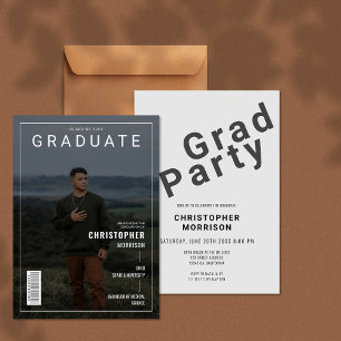 Elegante invitación a graduados de fotografía de p