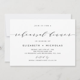 Elegante invitación a guión