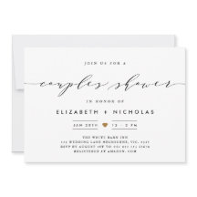 Elegante invitación a guión
