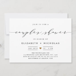 Elegante invitación a guión