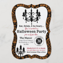 Elegante invitación a Halloween - Halloween Fiesta