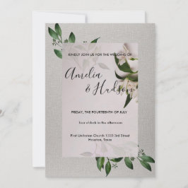 Elegante invitación a la boda
