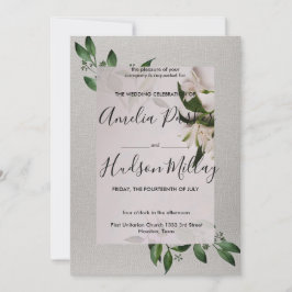 Elegante invitación a la boda