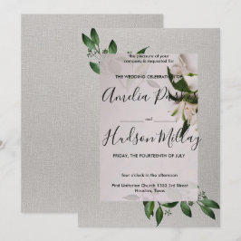 Elegante invitación a la boda