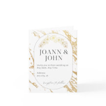 Elegante invitación a la boda