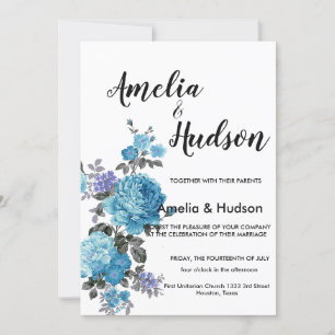 Elegante invitación a la boda