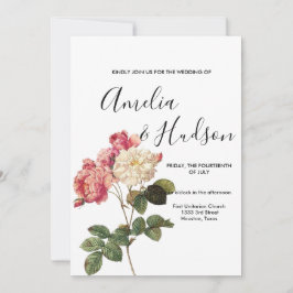 Elegante invitación a la boda