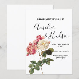Elegante invitación a la boda