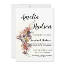 Elegante invitación a la boda