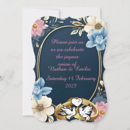 Elegante invitación a la boda
