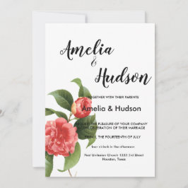 Elegante invitación a la boda