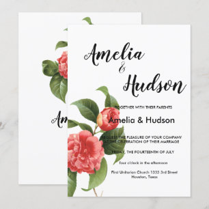 Elegante invitación a la boda