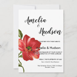 Elegante invitación a la boda