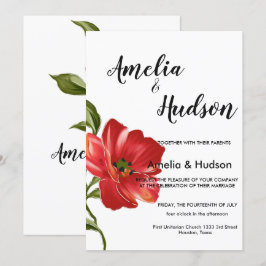 Elegante invitación a la boda