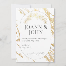 Elegante invitación a la boda