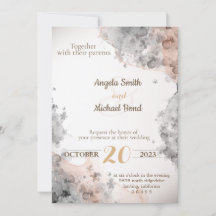Elegante invitación a la boda