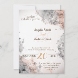 Elegante invitación a la boda