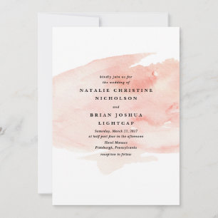 Elegante Invitación a la boda acuarela