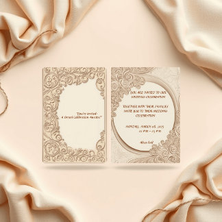 "Elegante invitación a la boda - Amor eterno"