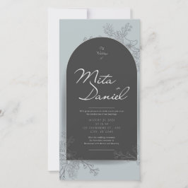 Elegante invitación a la boda arca