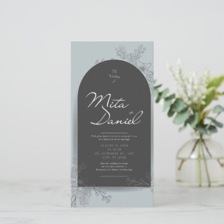 Elegante invitación a la boda arca