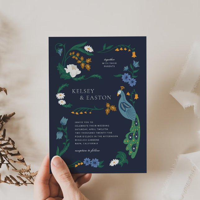 Elegante invitación a la boda Art Déco (Subido por el creador)