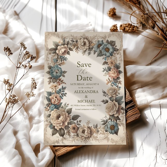 Elegante invitación a la boda Art Nouveau (Subido por el creador)