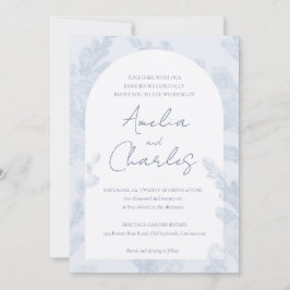 Elegante invitación a la boda botánica