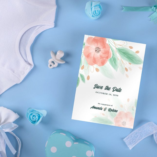 Elegante invitación a la boda botánica (Subido por el creador)