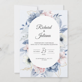 Elegante invitación a la boda: Celebrar el amor y
