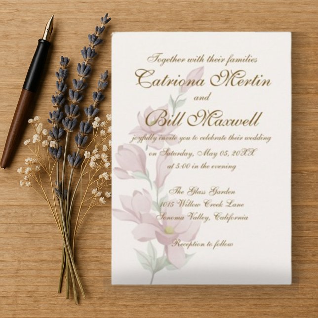Elegante invitación a la boda clásica Minimalista (Subido por el creador)