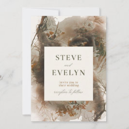 Elegante Invitación a la Boda Con Hues Suaves