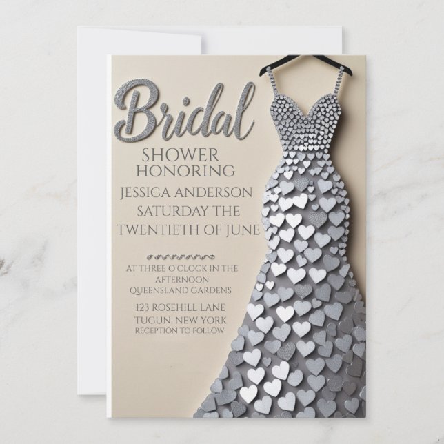 Elegante Invitación a la Boda con marco dorado (Anverso)