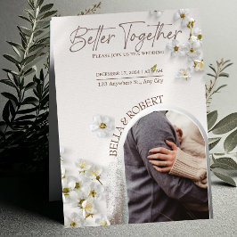 Elegante invitación a la boda con Purpurina platea