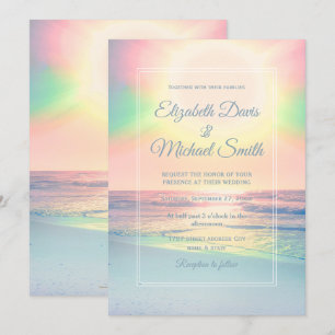 Elegante Invitación a la Boda de Amanecer en la Pl