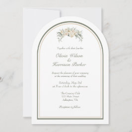 Elegante Invitación a la Boda de Arco - Minimalist
