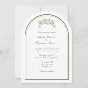 Elegante Invitación a la Boda de Arco - Minimalist