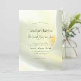 Elegante invitación a la boda de Calla Blanca Lily