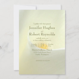 Elegante invitación a la boda de Calla Blanca Lily