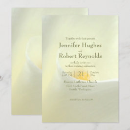 Elegante invitación a la boda de Calla Blanca Lily