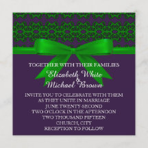 Elegante invitación a la boda de damascos