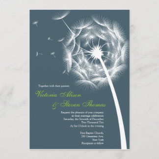 Elegante invitación a la boda de Dandelion