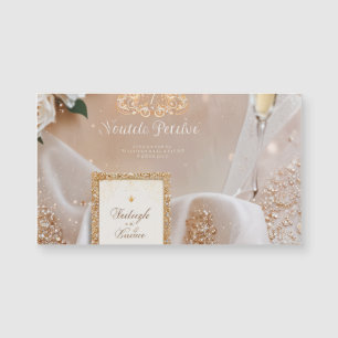 Elegante invitación a la boda de encaje