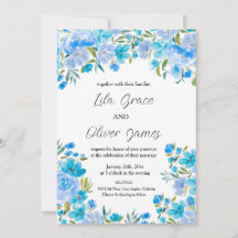 Elegante invitación a la boda de flores silvestres